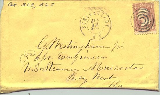 Letter to George Westinghouse Schenectady postmark Smithsonian.jpg
